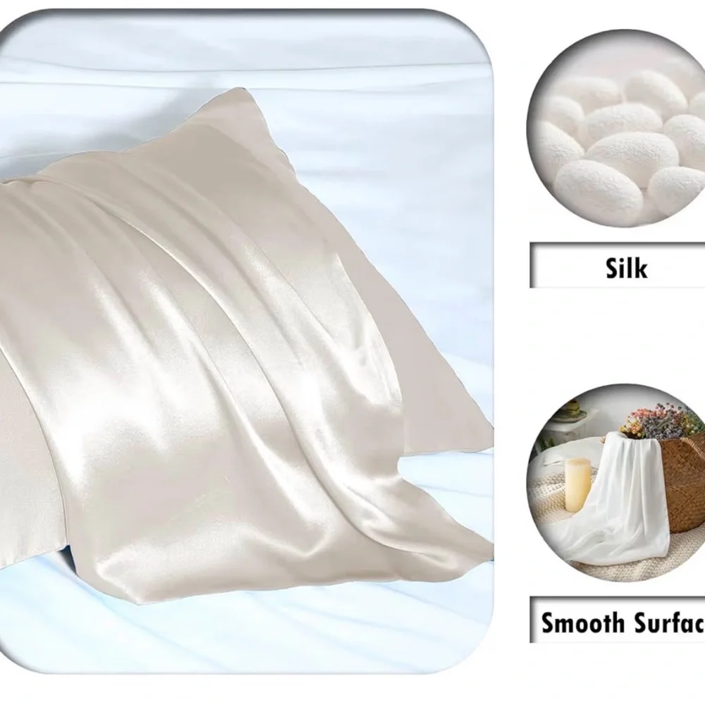Ivory‎ Silk Pillowcase